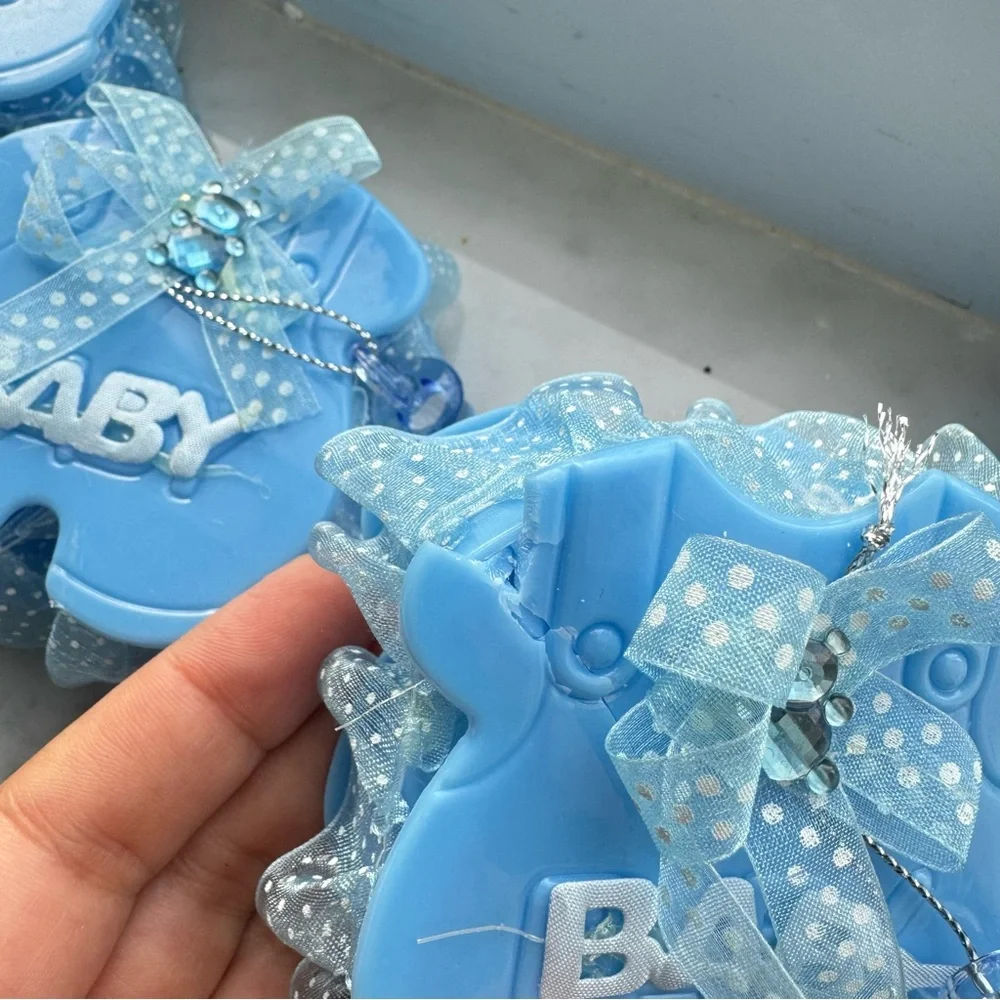 Blue Baby favor Box with Ribbon 11 piece